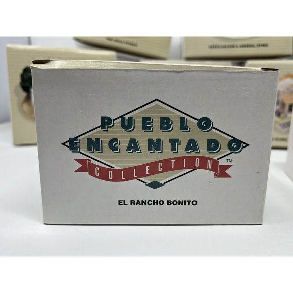 Pueblo Encantado Collection Full Set of 9 Miniature Figurines, Only Made In 1994 - Picture 6 of 16
